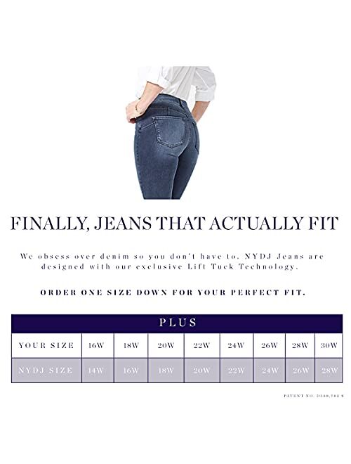NYDJ Women's Plus Size Briella Jean Shorts with Roll Cuffs | Slimming & Flattering Fit