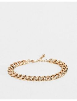 midweight chain bracelet in gold tone