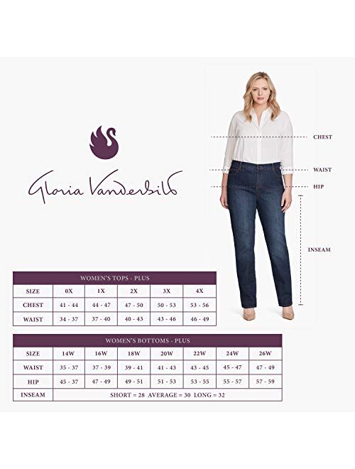 Gloria Vanderbilt Women's Plus Size Amanda Basic Jean Short