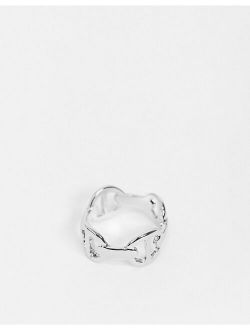 DesignB interlock ring in silver