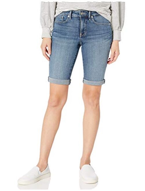 NYDJ Women's Petite Briella Jean Shorts with Roll Cuffs | Slimming & Flattering Fit
