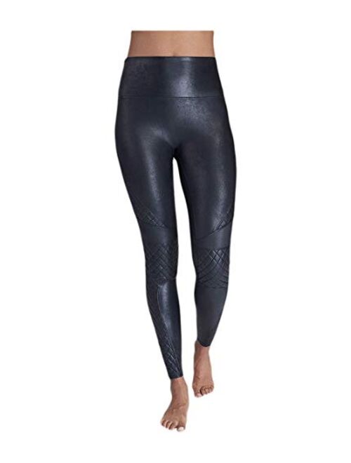 SPANX Women's Quilted Faux Leather Leggings