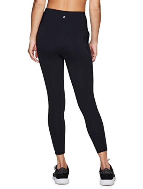 RBX Active Women's Power Hold High Waist Soft Athletic Yoga Legging with Pockets