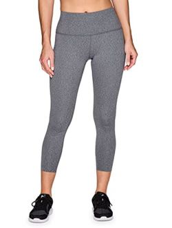 Active Women's Super Soft Peached Space Dye Full Length Workout Running Yoga Legging