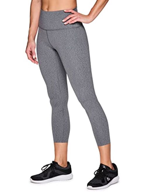 RBX Active Women's Super Soft Peached Space Dye Full Length Workout Running Yoga Legging