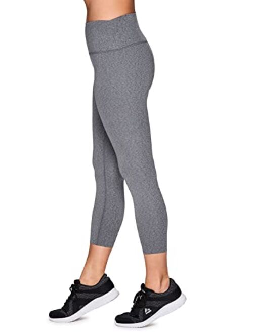 RBX Active Women's Super Soft Peached Space Dye Full Length Workout Running Yoga Legging