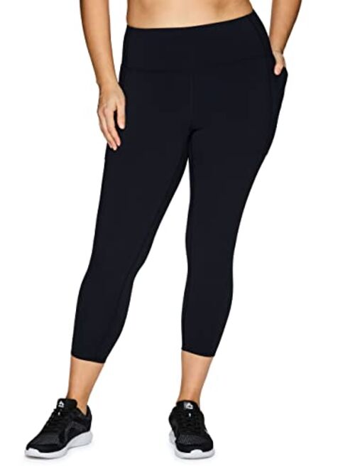 RBX Active Women's Plus Size Stretch Ankle/Full Length Workout Running Gym Yoga Leggings