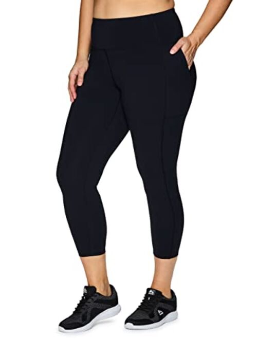RBX Active Women's Plus Size Stretch Ankle/Full Length Workout Running Gym Yoga Leggings