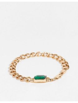 WFTW palacio stone bracelet in gold
