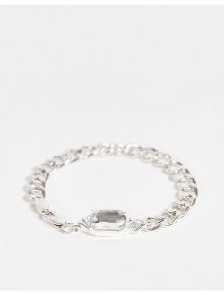 WFTW palacio stone bracelet in silver