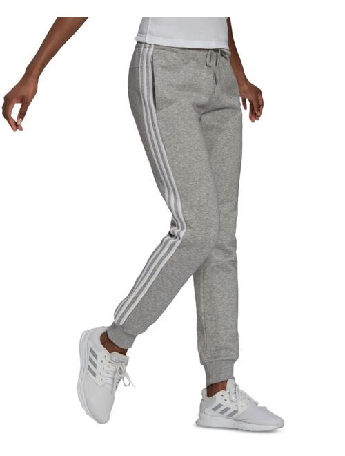 adidas Women's Cotton Fleece 3-Stripe Jogger