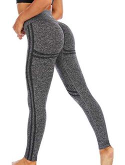 Butt Lifting Leggings for Woman,High Waisted Seamless Yoga Compression Pants Tummy Control Gym Workout Tights