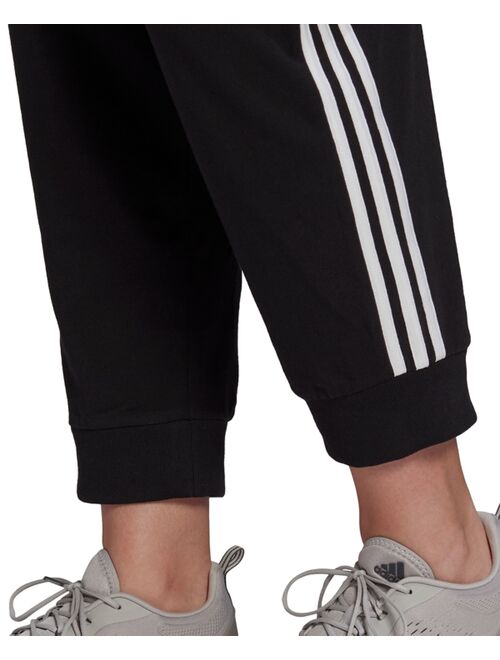 adidas Essentials Plus Size 3-Stripe Tapered Pants