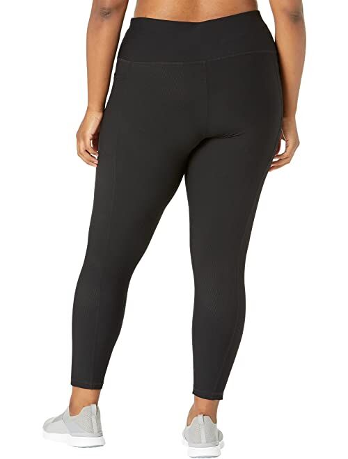 Jockey Active Plus Size Ribbed Texture Leggings