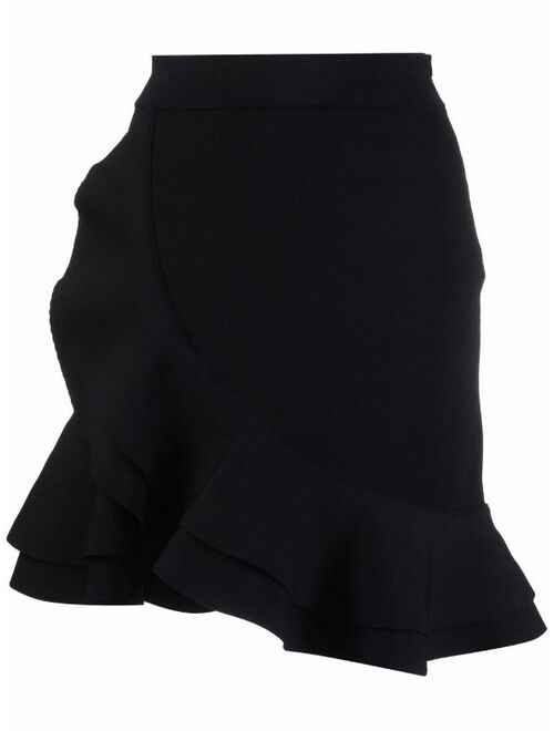 Alexander McQueen ruffled asymmetric skirt