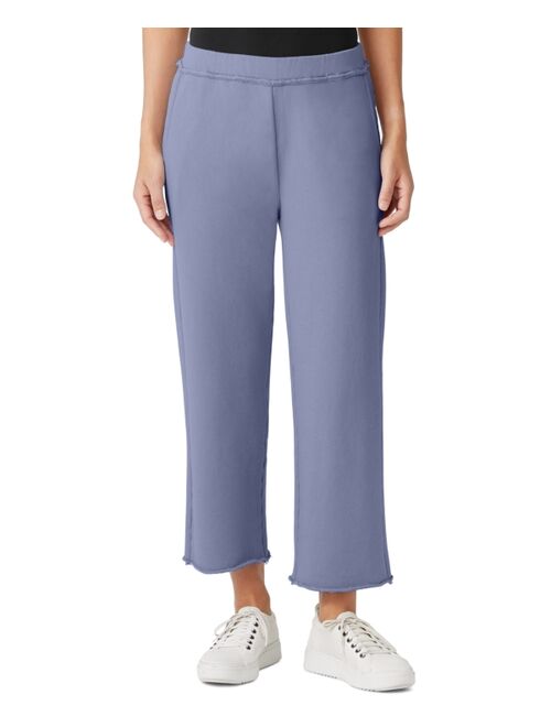 Eileen Fisher Cotton Cropped Straight-Leg Pants
