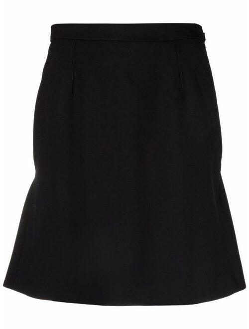 Alexander McQueen high-waisted ruffle-hem mini skirt