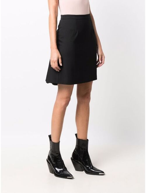 Alexander McQueen high-waisted ruffle-hem mini skirt