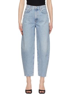 Blue Balloon Ultra-High Rise Curved Taper Jeans