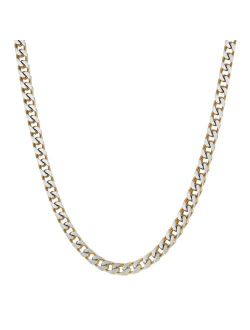 Gold Tone Ion-Plated Stainless Steel Necklace