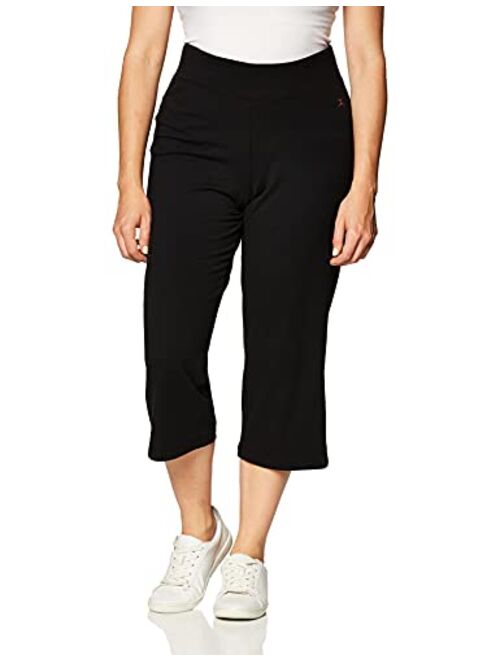 Danskin Women's Sleek Fit Yoga Crop Pant