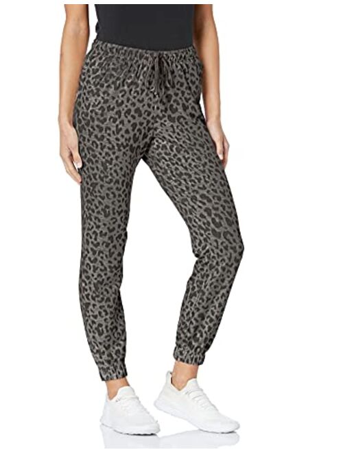 Danskin Women's Cozy Leopard Sweatpant
