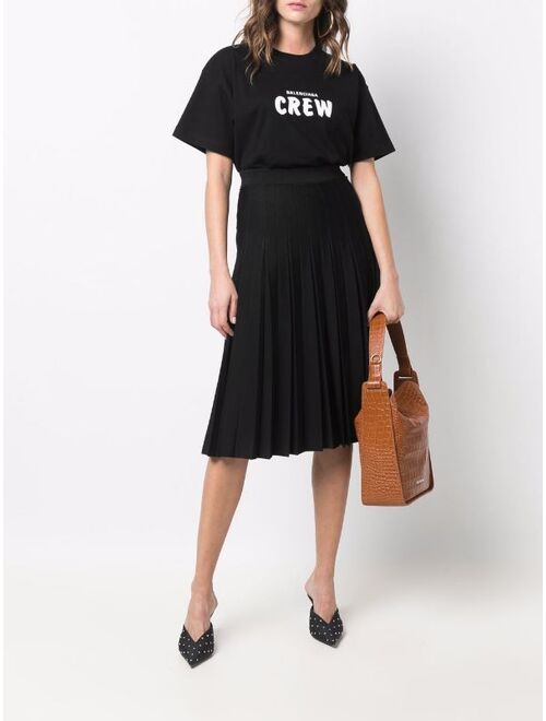 Balenciaga pleated mid-length skirt