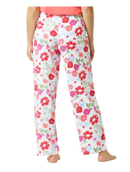 Hue Floral-Print Classic Pajama Pants