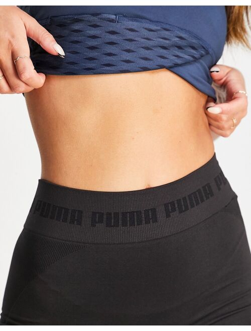Puma Training Evoknit seamless contour leggings in black