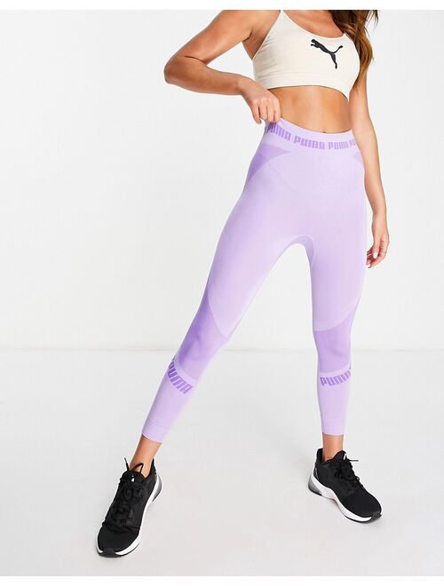Puma Training Evoknit seamless contour leggings in purple