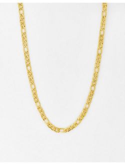 Icon Brand stainless steel figaro necklace in gold tone
