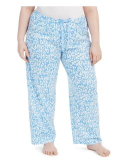 Plus Size Cotton Temp Tech Animal-Print Pajama Pants