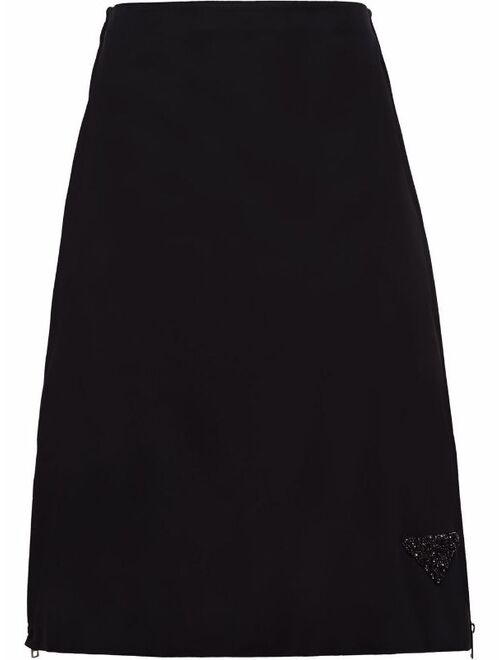 Prada Re-Nylon A-line midi skirt