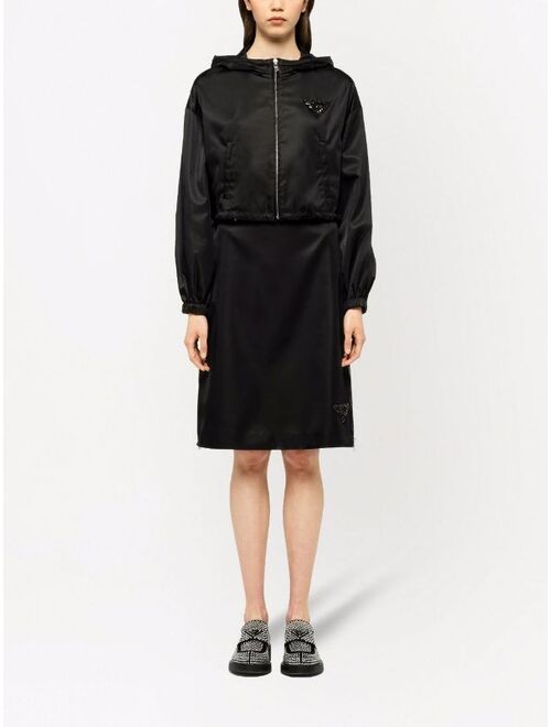 Prada Re-Nylon A-line midi skirt
