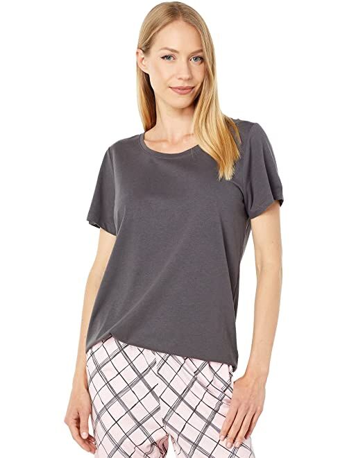 HUE Short Sleeve Tee & Modern Classic Skimmer PJ Set