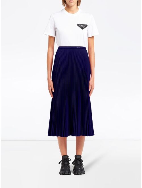 Prada logo waistband skirt