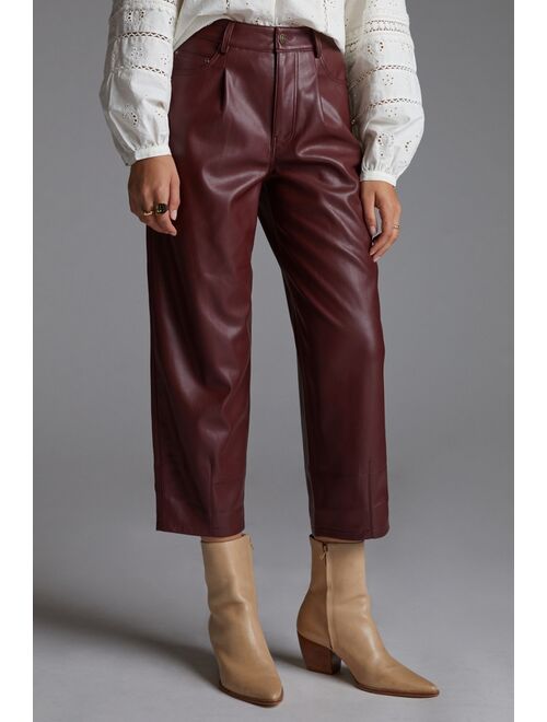 Pilcro The Breaker Cropped Faux Leather Pants