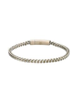 Gold Tone Ion-Plated Stainless Steel Franco Chain Bracelet