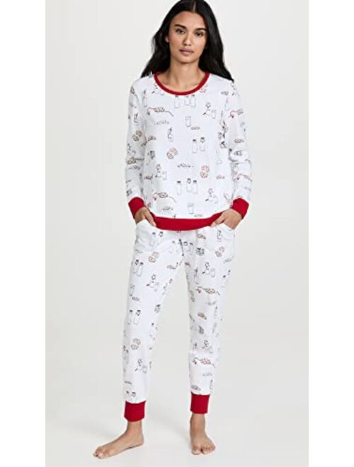 BedHead Pajamas Women's Crew Pullover Jogger Pj Set