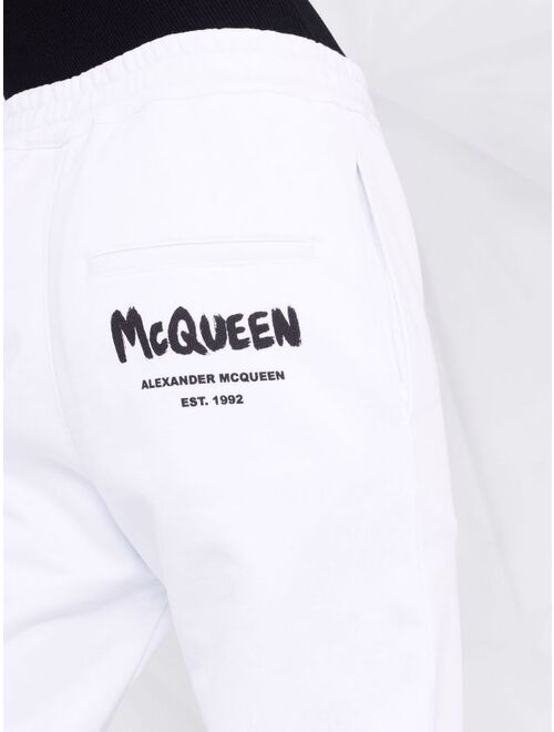 Alexander McQueen logo-print track pants