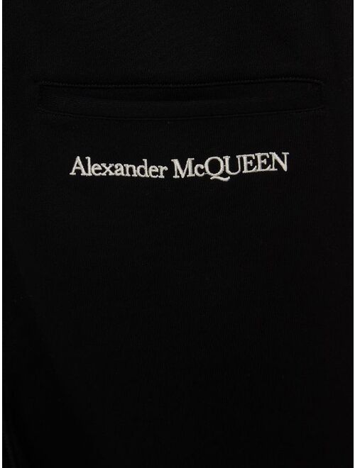 Alexander McQueen embroidered logo track pants