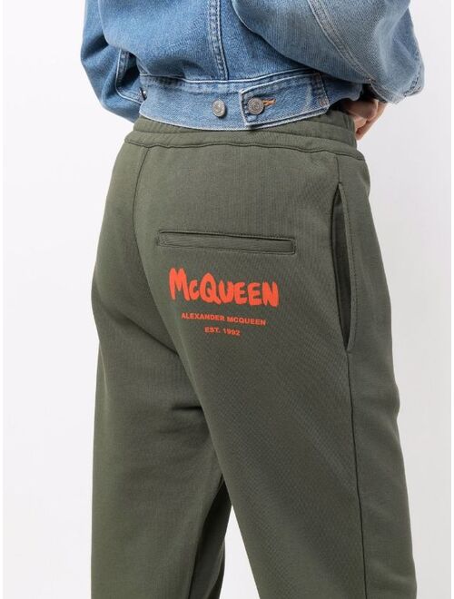 Alexander McQueen tapered cotton track pants