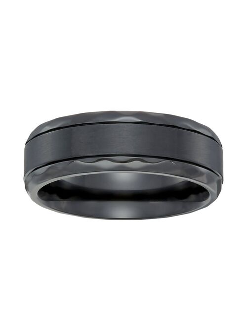 Men's LYNX Black Zirconium Textured Ring