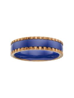 Yellow Ion-Plated Stainless Steel & Blue Ceramic Band - Men