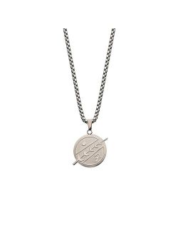 Stainless Steel Boba Fett Symbol Pendant Necklace