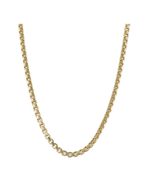 Jordan Blue Men's 10k Gold Box Chain Necklace
