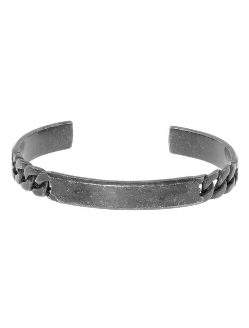 Men's LYNX Stainless Steel Chain Cuff Bracelet