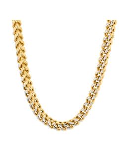 Steel Nation Gold Tone Ion-Plated Stainless Steel Franco Chain Necklace