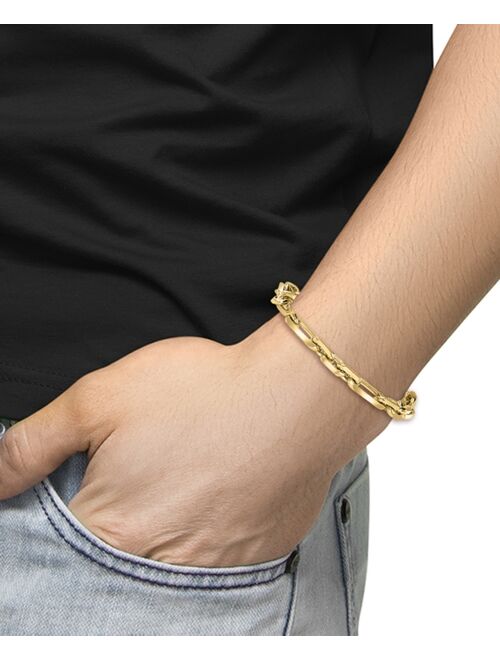 EFFY Collection EFFY® Men's Open Link Bracelet in 14k Gold-Plated Sterling Silver
