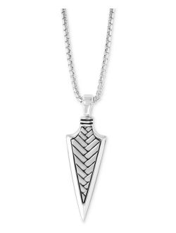 Collection EFFY® Men's Arrow 22" Pendant Necklace in Sterling Silver